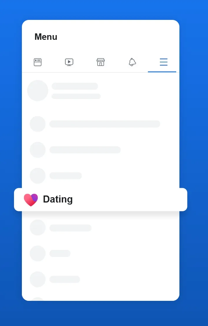 Facebook Dating screenshot