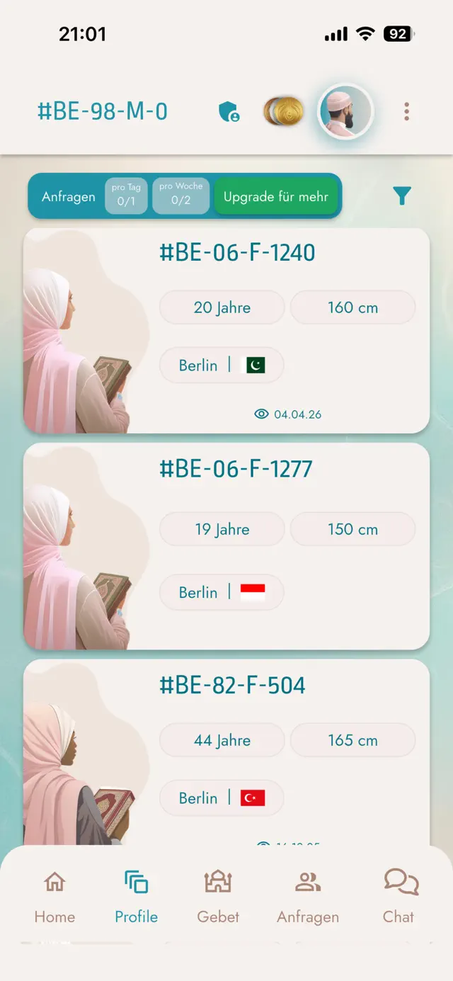 Half of my Deen screenshot