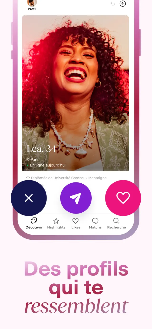 Meetic screenshot